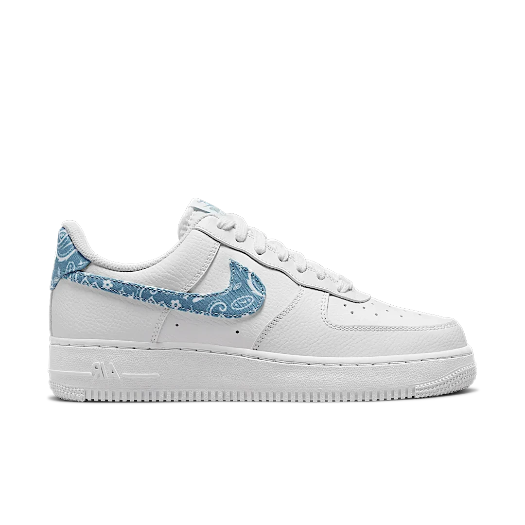 Nike Air Force 1 Low '07 Essential White Worn Blue Paisley