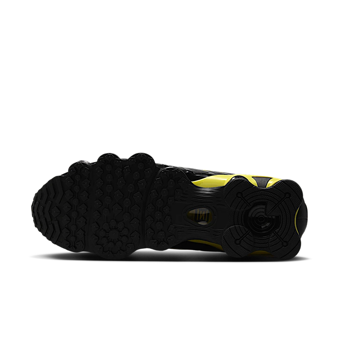 Nike Shox TL Black Dynamic Yellow Metallic Silver