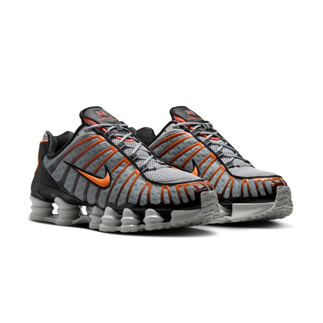 Nike Shox TL Light Smoke Grey Black Bright Mandarin