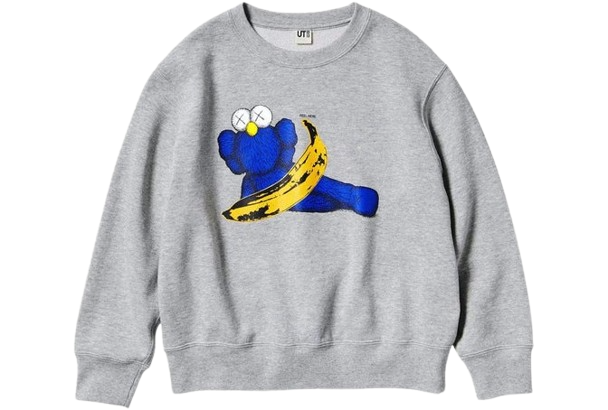 KAWS x Uniqlo Warhol Graphic 472951 Sweatshirt Grey